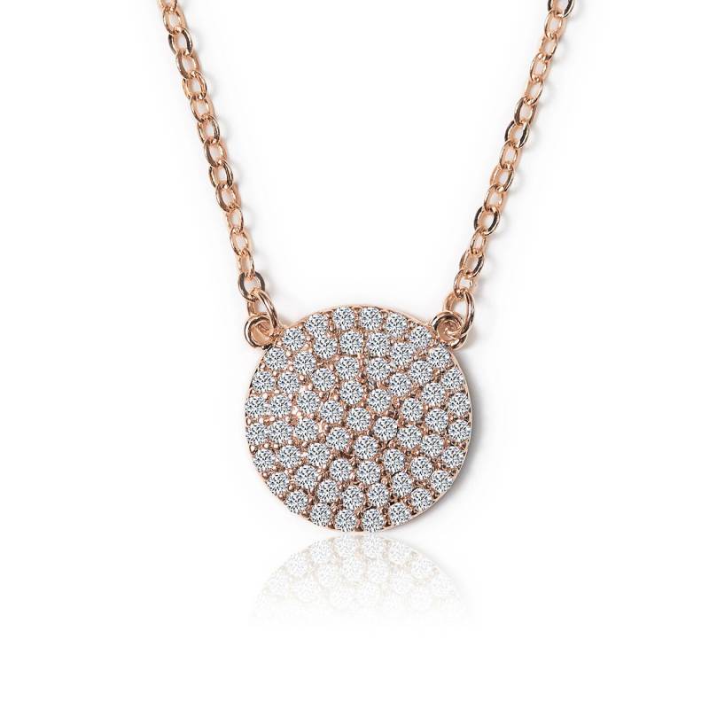 Kristall Halskette, Anhänger Rose Gold Minimalist N305 von AccessoriesAtelier