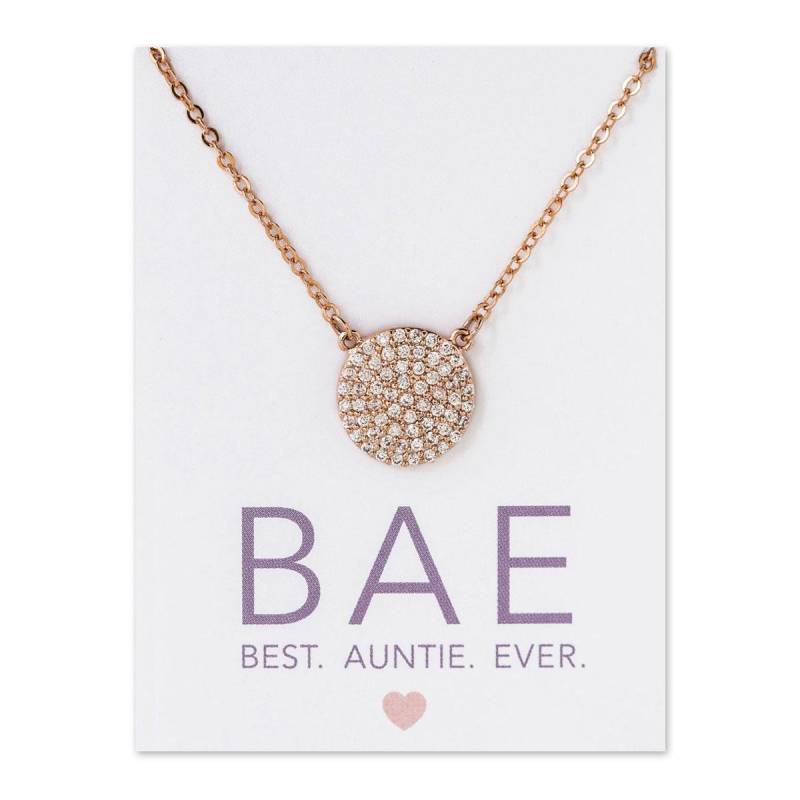 Tante Halskette, Geschenk, Und Nichte Pave Disc N305-19 von AccessoriesAtelier