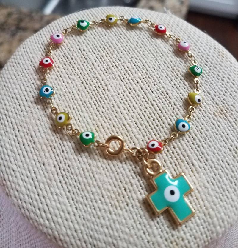 Evil Eye Armband in Herzform von AccessoriesSimply