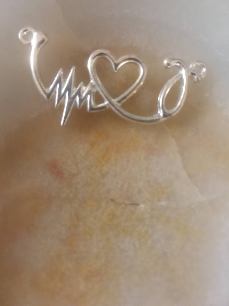 Gold/Silber Vergoldet Elektrokardiogramm Stecker von AccessoriesSimply