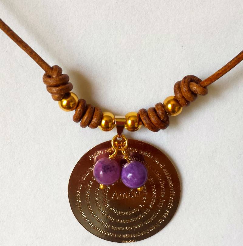 Padre Nuestro Leder Halskette - Vaterunser | Spanisch von AccessoriesSimply