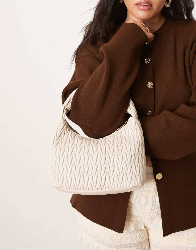 Accessorize - Gesteppte Handtasche in Cremeweiß von Accessorize