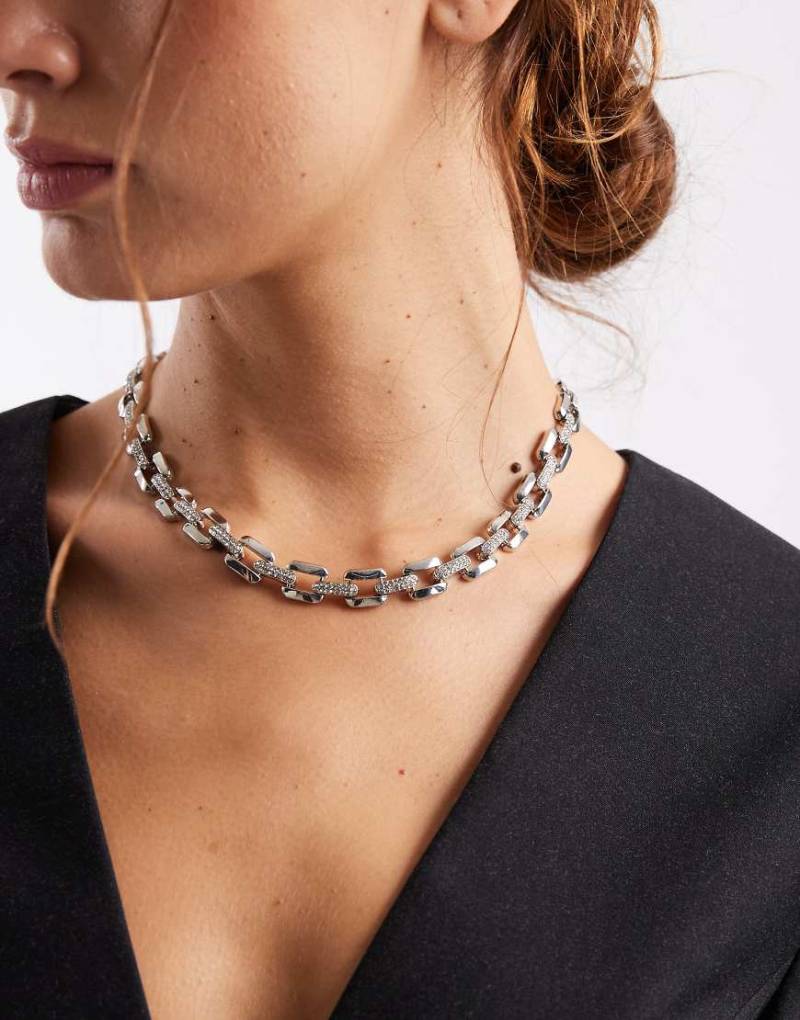 Accessorize - Glitzernde Halskette in Silberoptik von Accessorize