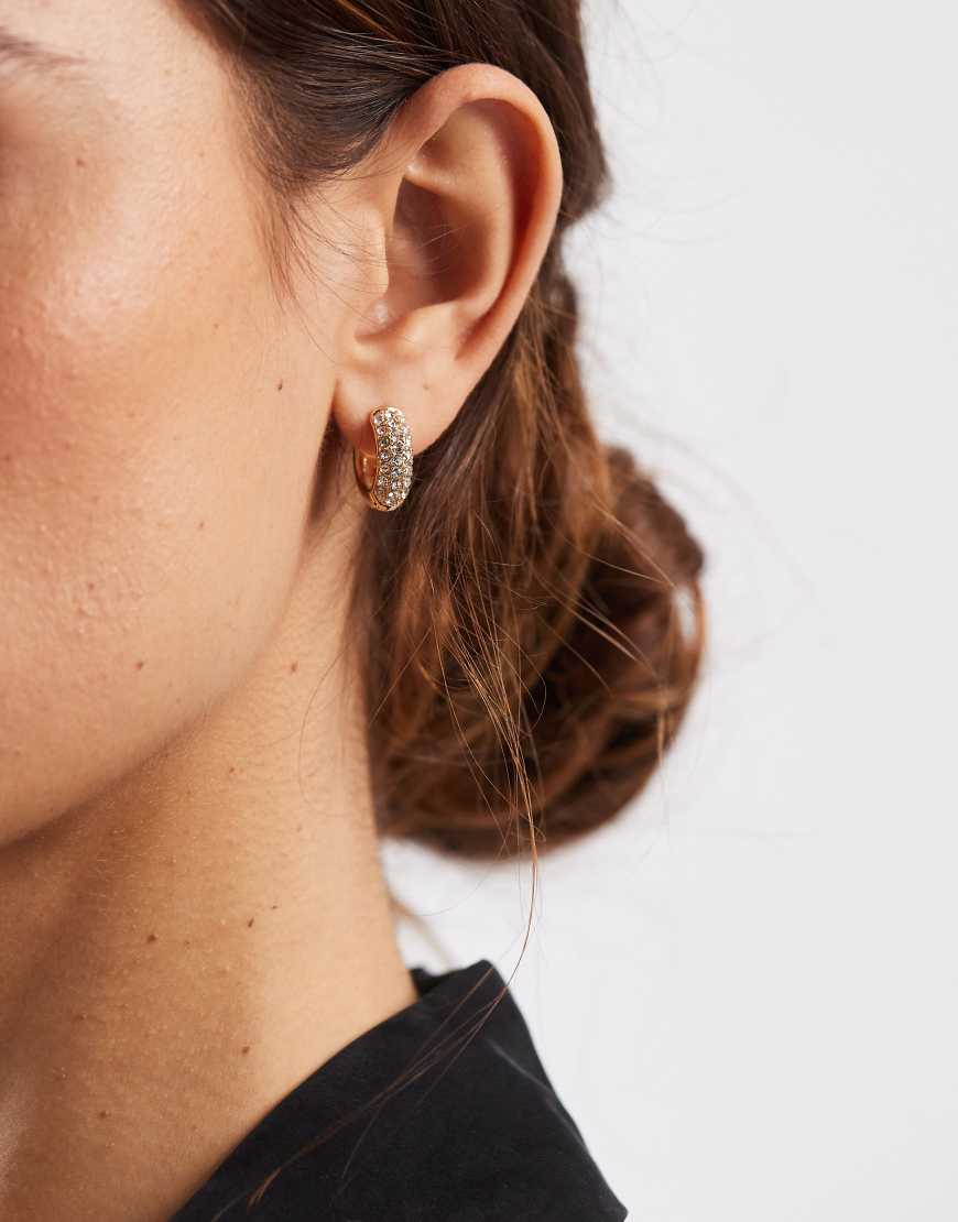 Accessorize - Glitzernde kleine Creolen in Goldoptik-Goldfarben von Accessorize