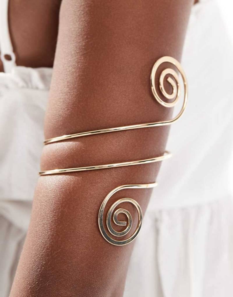 Accessorize - Goldfarbener Armreif im Spiraldesign von Accessorize