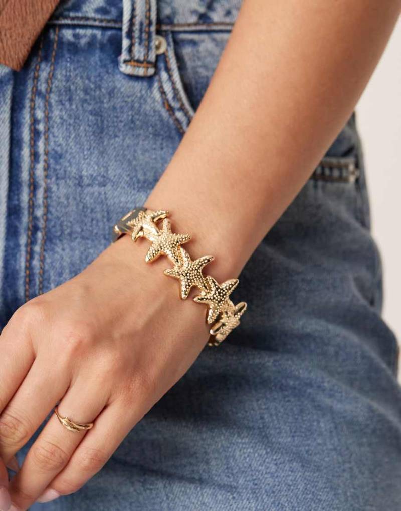 Accessorize - Goldfarbener-Seestern-Armreif von Accessorize