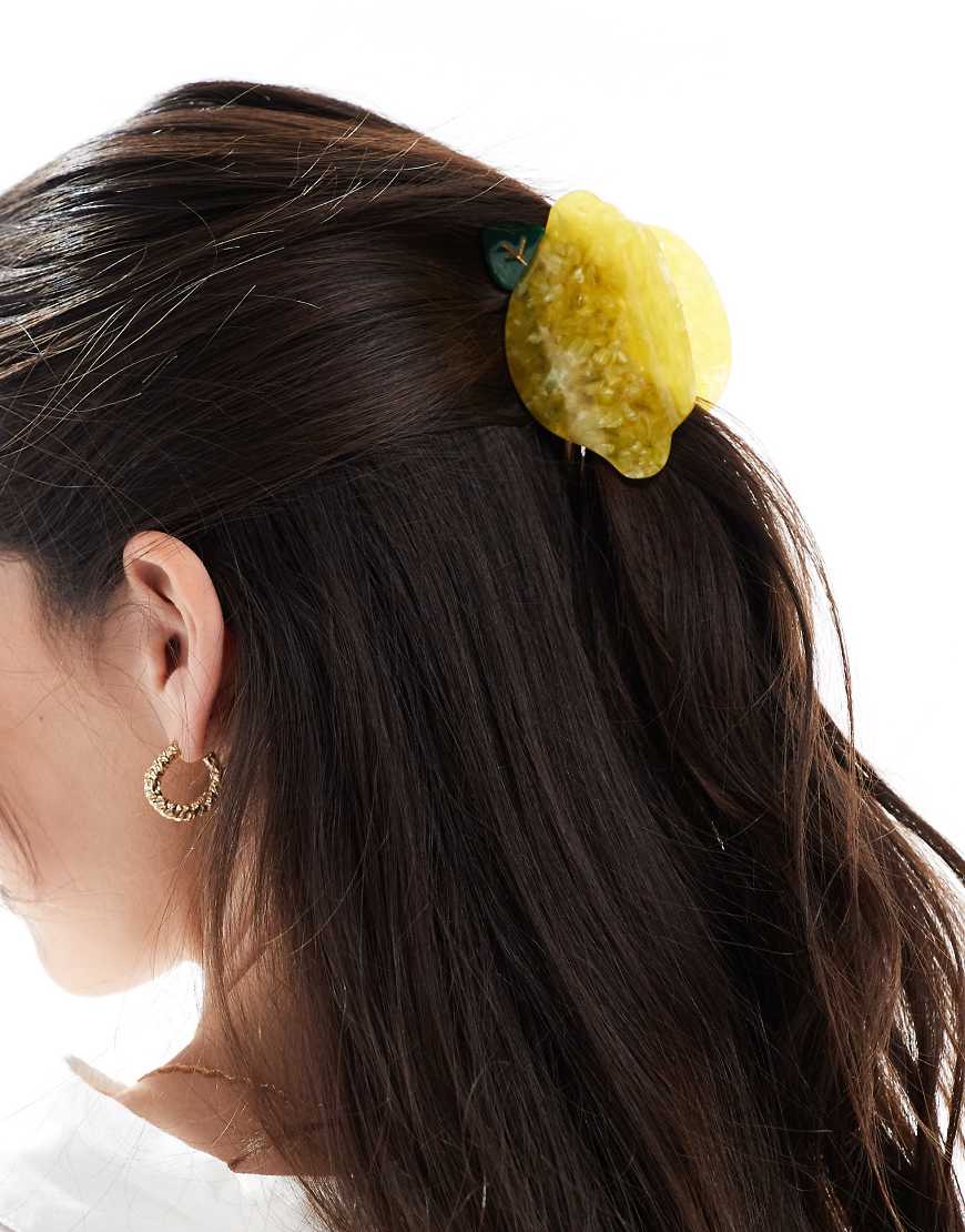 Accessorize - Haarklammer in Gelb mit Zitronen-Design von Accessorize