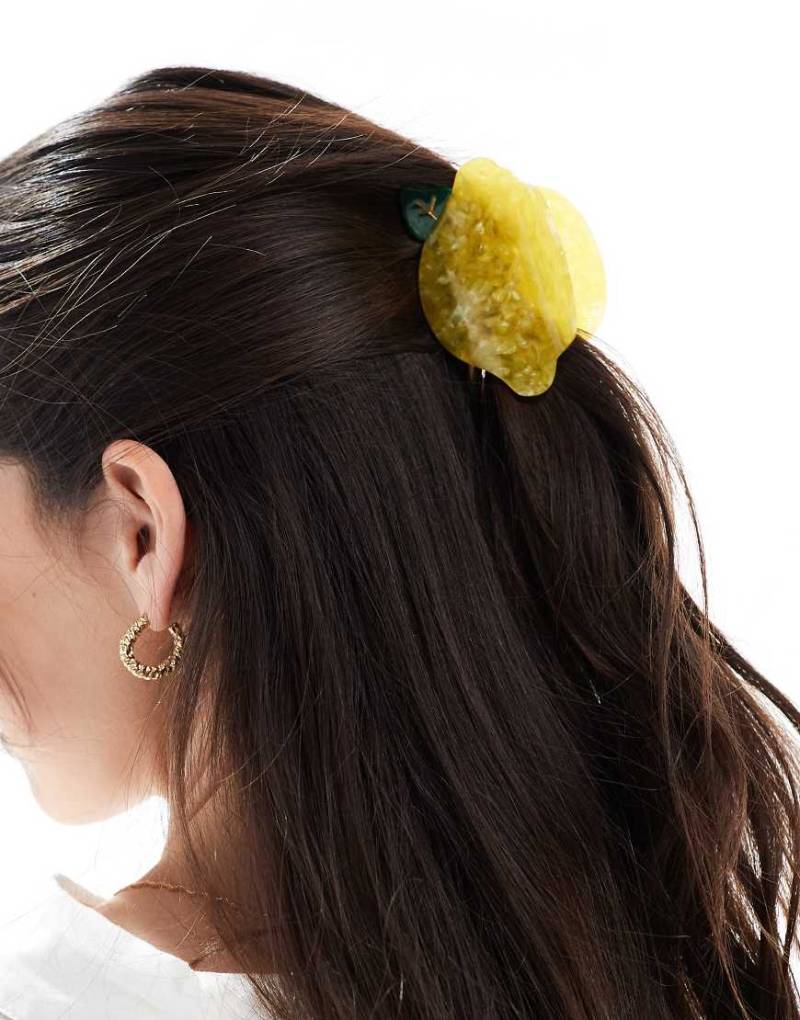 Accessorize - Haarklammer in Gelb mit Zitronen-Design von Accessorize