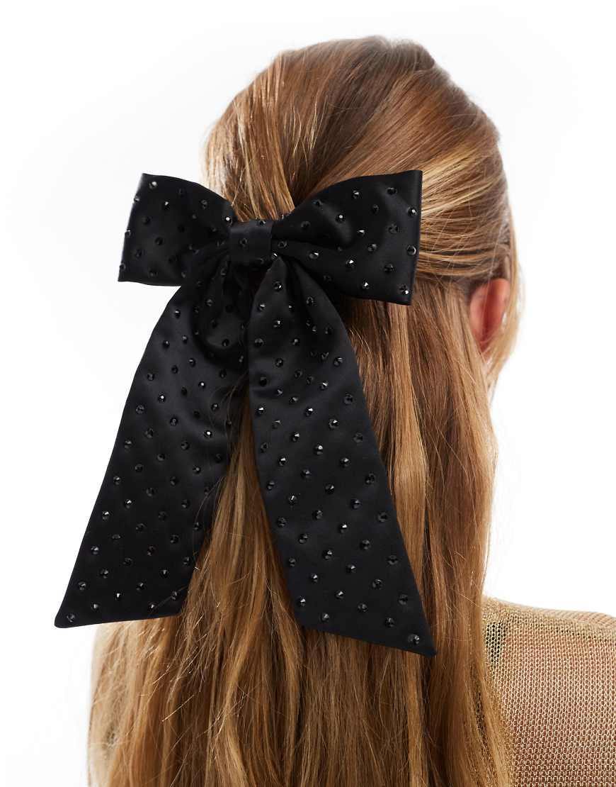 Accessorize - Haarschleife in Schwarz mit Schmucksteinen von Accessorize