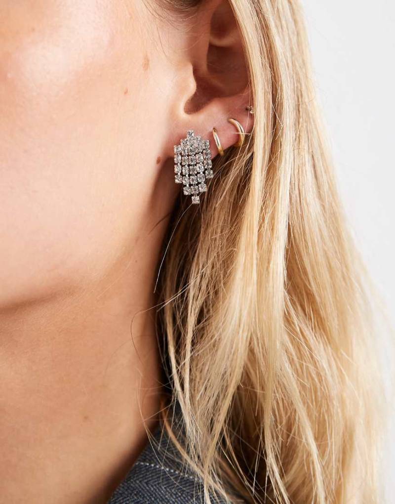 Accessorize - Kleine Ohrringe in Silberoptik mit Hängerdesign von Accessorize