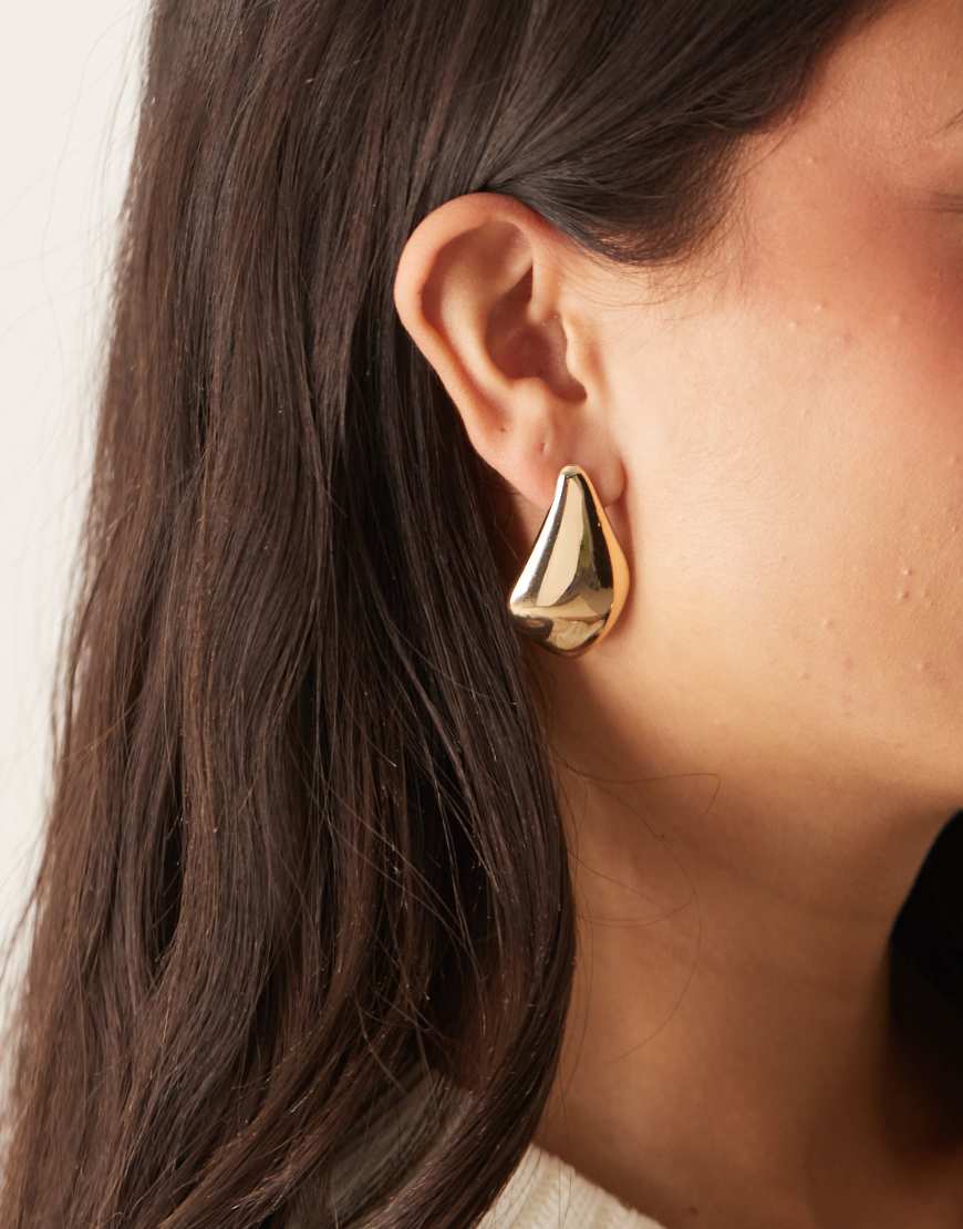 Accessorize - Ohrringe in Gold mit abstraktem Tropfen-Design-Goldfarben Accessorize - Ohrringe in Gold mit abstraktem Tropfen-Design-Goldfarben von Accessorize