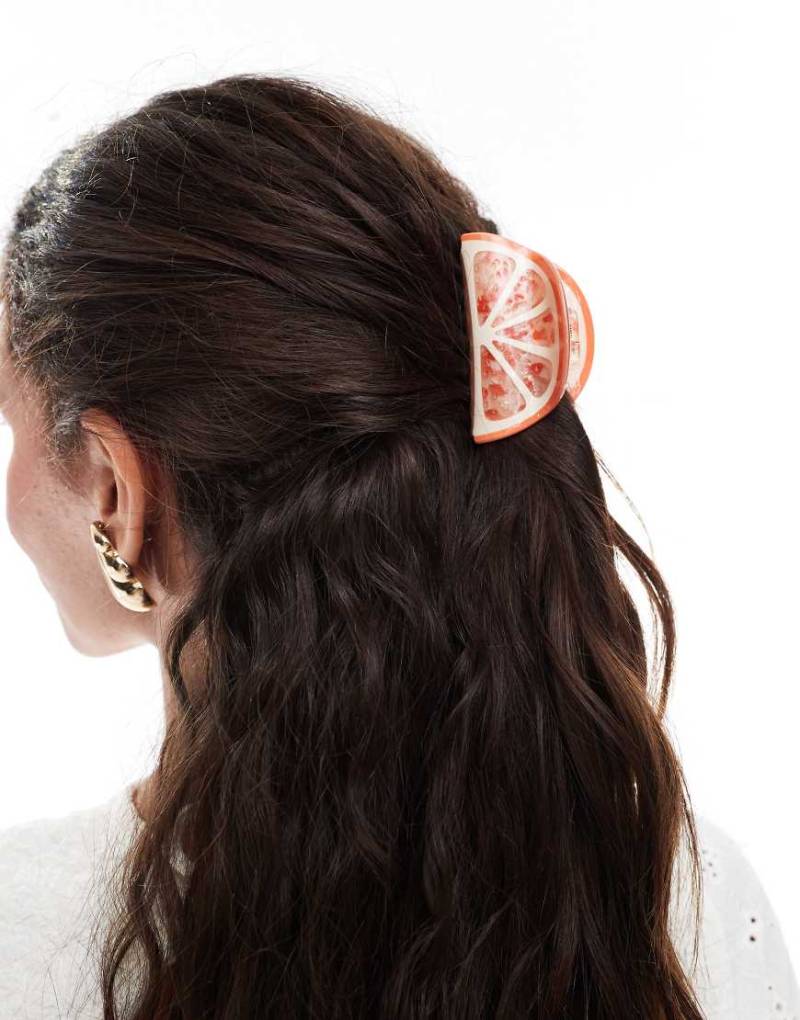 Accessorize - Orangenscheibe-Haarklammer in Orange von Accessorize