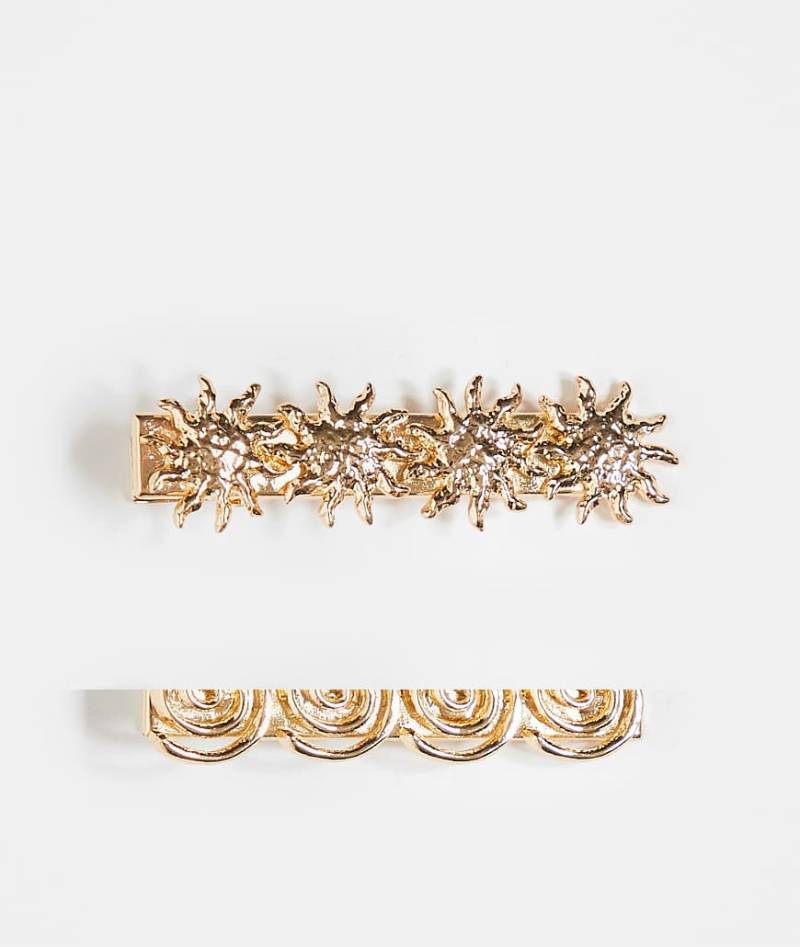 Accessorize - Soleil - 2er-Pack Haarspangen in Goldoptik-Goldfarben von Accessorize