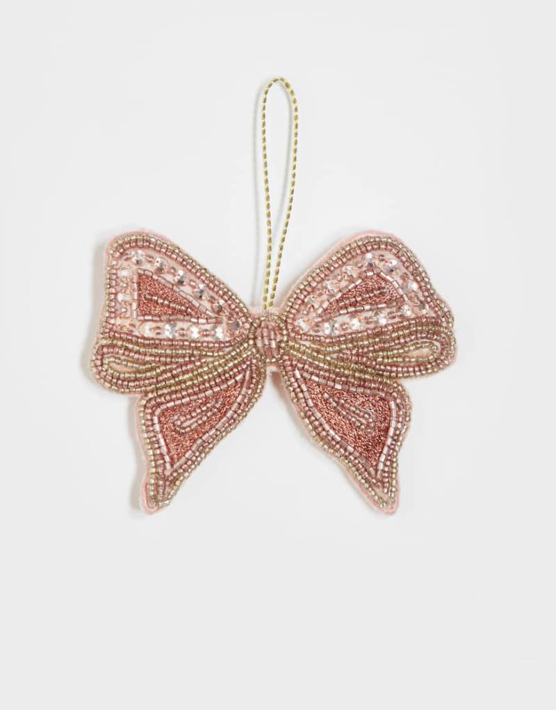 Accessorize - Verzierter Weihnachtsbaumschmuck im rosa Schleifen-Design von Accessorize