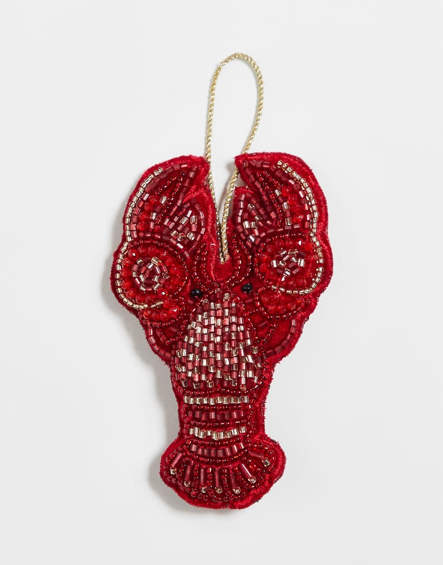 Accessorize - Verzierter Weihnachtsbaumschmuck im roten Hummer-Design von Accessorize