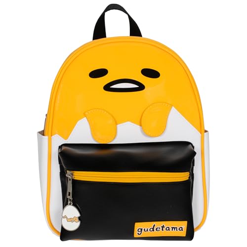 AI ACCESSORY INNOVATIONS Mini-Rucksack aus PU-Kunstleder, 26,7 cm (10,5 Zoll), Gudetama, Small, Mini-PU-Rucksack von Accessory Innovations
