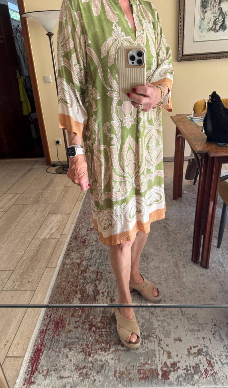 Midikleid Tunkia-Kleid Sommerkleid in Verschiedenen Farben Größe One Size 36 38 von AccessoryAndBags