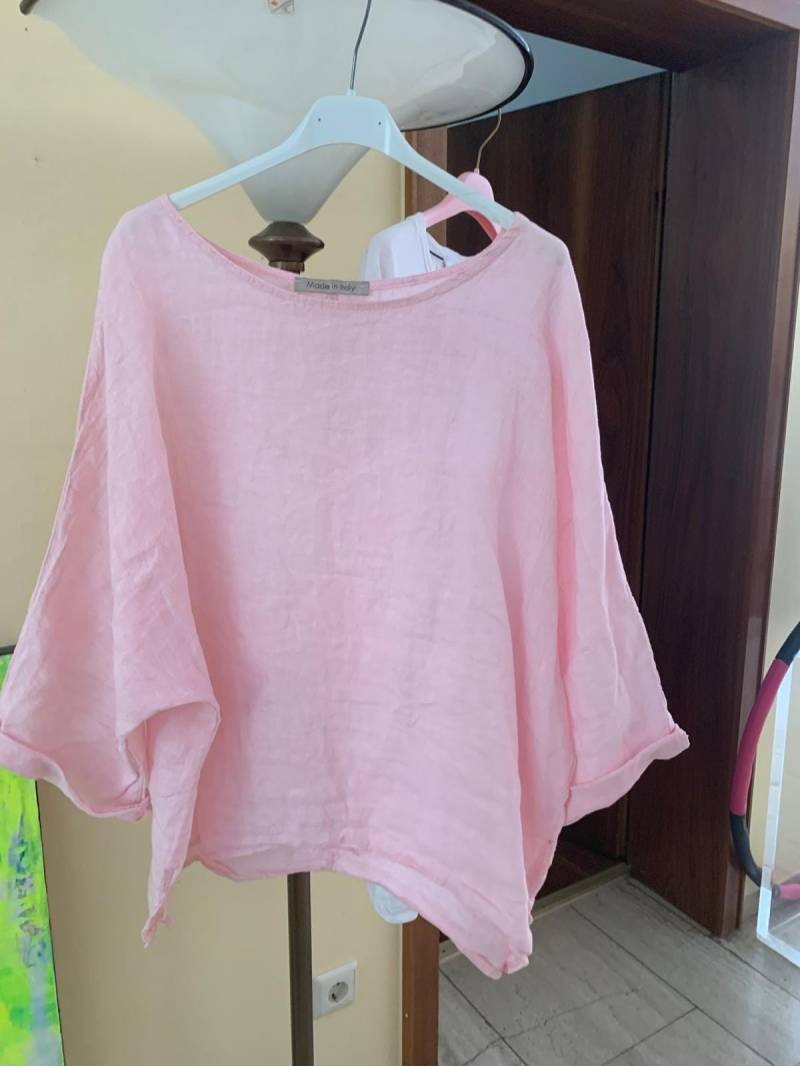 Süßes Leinenoberteil Made in Italy Größe One Size 36 38 40 von AccessoryAndBags