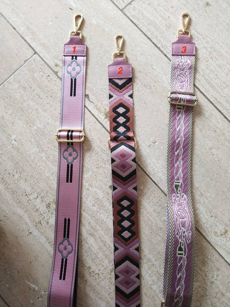 Wunderschöne Taschengurte Stoffriemen Straps Zu Altrosa Mit Goldenen Details von AccessoryAndBags