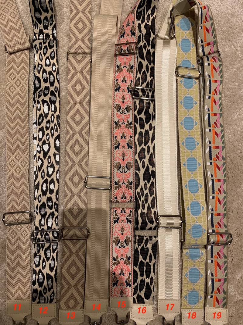 Wunderschöne Taschengurte Stoffriemen Straps Zu Hellbeige Creme Mit Silbernen Details von AccessoryAndBags