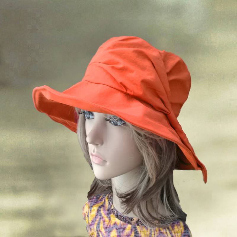 Damen Cloche Sonnenhut Sommer-stoffhut von AccessoryArty