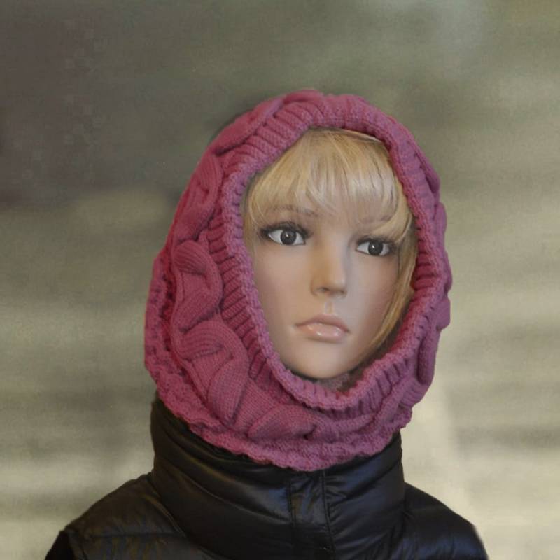 Kaputzenschal Gestrickt Warmer Winter-Schlauchschal von AccessoryArty