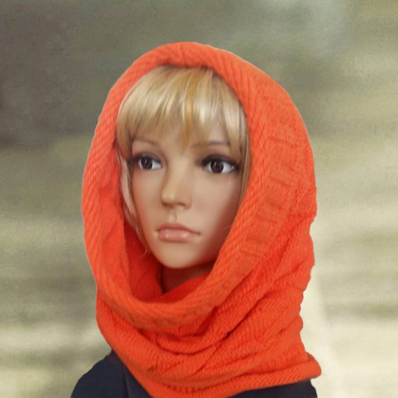 Wollmischung Knit Cowl Hood Vielseitiger Scoodie Schal von AccessoryArty