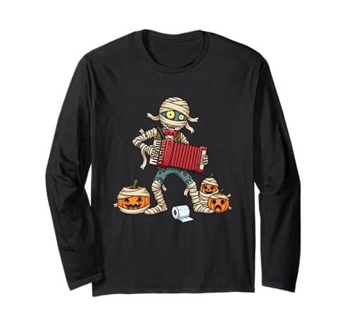 Lustiges Akkordeon Mama Kürbis Halloween Kinder Herren Damen Langarmshirt Lustiges Akkordeon Mama Kürbis Halloween Kinder Herren Damen Langarmshirt von Accordion Lover Cute Halloween Accordionist Outfit