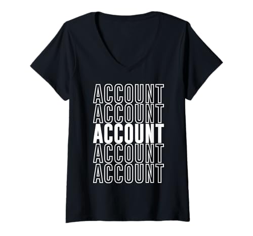 Damen Konto T-Shirt mit V-Ausschnitt Damen Konto T-Shirt mit V-Ausschnitt von Account Apparel