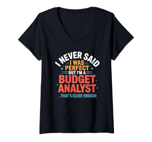 Damen Budget Analyst Zitat Finanzen & Buchhaltung Profis T-Shirt mit V-Ausschnitt Damen Budget Analyst Zitat Finanzen & Buchhaltung Profis T-Shirt mit V-Ausschnitt von Accountants Humor Finance Professionals