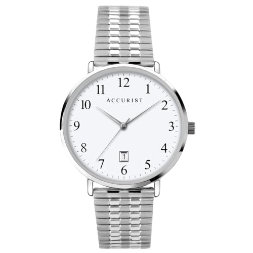 Accurist 7371 Mens White Classic Watch von Accurist