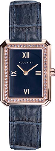 Accurist 8363S Ladies Navy Blue Leather Watch von Accurist