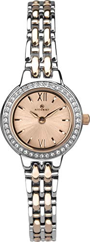 Accurist Damen Analog Quarz Uhr mit Messing Armband 8282 von Accurist