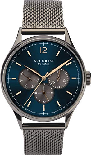 Accurist Herren-Armbanduhr, Japanisches Quarzuhrwerk, Edelstahl, Multi-Zifferblatt, 50 m wasserdicht, Sicherheitsverschluss, 7285 von Accurist