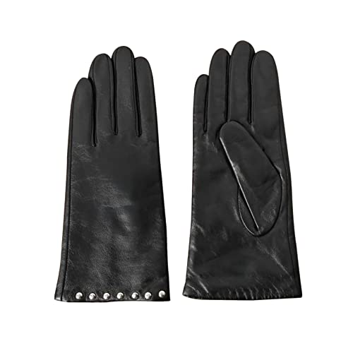 Acdyion Damen Winter Lederhandschuhe Touchscreen Warm Kaschmirfutter Elegant Slim Fit Echtleder Winterhandschuhe Tägliche Freizeit Outdoor von Acdyion