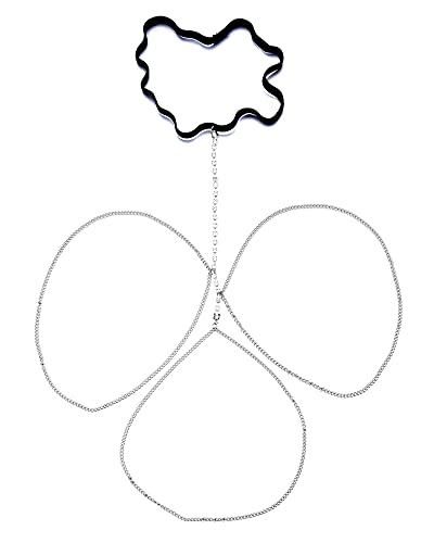 AceFun Beinkette für Frauen und Mädchen mehrschichtige Körperkette Schmuck Strass Oberschenkelketten Festival mehrschichtiger Körperschmuck von AceFun