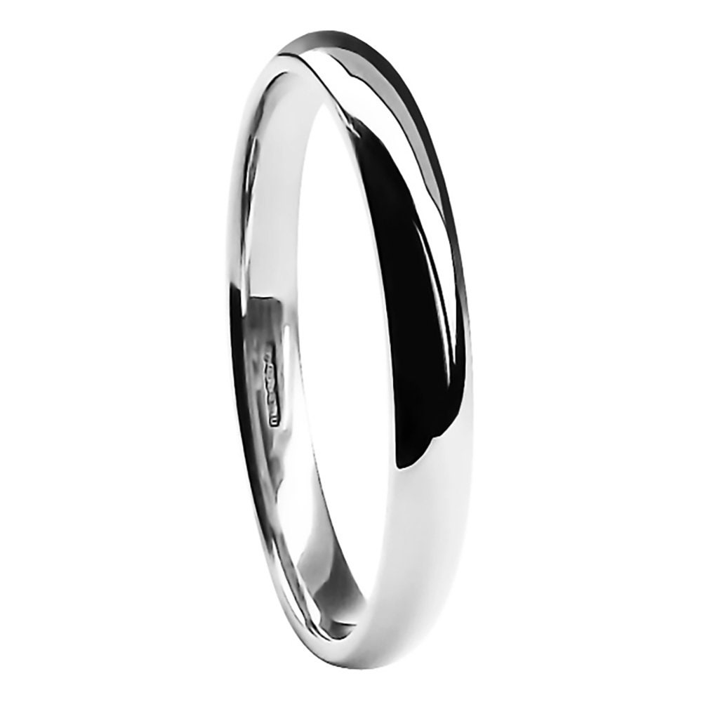 2 Mm 950 Platinum Light Court Comfort Profil Trauringe Bands Komplett Uk Hallmarked von AceJewelleryOfYork