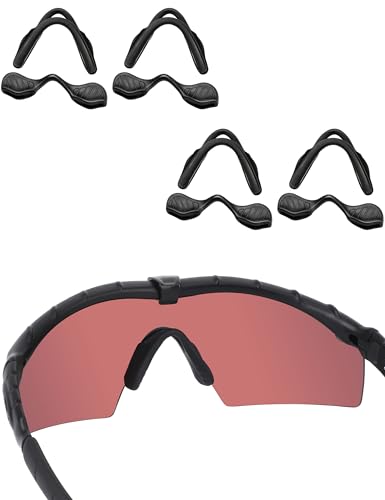 Acefrog 4 Paar verbesserte Nasenpads für Oakley Si M Frame 2.0/3.0 OO9146, M Frame 2.0 Strike, Industrial M Frame 2.0, SI Ballistic M Frame 2.0 Sonnenbrille, Push-in-Nasenstück-Ersatz, Schwarz Acefrog 4 Paar verbesserte Nasenpads für Oakley Si M Frame 2.0/3.0 OO9146, M Frame 2.0 Strike, Industrial M Frame 2.0, SI Ballistic M Frame 2.0 Sonnenbrille, Push-in-Nasenstück-Ersatz, Schwarz von Acefrog