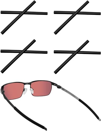Acefrog 4 Paar verbesserte weiche Silikon-Ersatz-Bügelhülsen-Ohrsocken für Oakley Tincup OX3184, Pitchman OX8050 OX8096, Tincup Carbon OX5096 Brillen, Tincup Sonnenbrillen, perfekte Passform, Schwarz Acefrog 4 Paar verbesserte weiche Silikon-Ersatz-Bügelhülsen-Ohrsocken für Oakley Tincup OX3184, Pitchman OX8050 OX8096, Tincup Carbon OX5096 Brillen, Tincup Sonnenbrillen, perfekte Passform, Schwarz von Acefrog