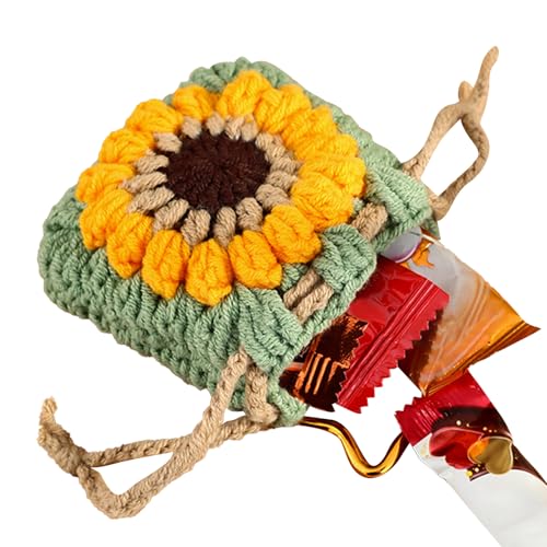 Aceirropy Münztäschchen Schlüsselanhänger - Gewebte Sonnenblumen Geldbörse Anhänger,Niedlicher Münz Karten Schlüsselanhänger Für Frauen Mädchen Kinder Erwachsene Rucksack Handtaschen Schulrucksack Aceirropy Münztäschchen Schlüsselanhänger - Gewebte Sonnenblumen Geldbörse Anhänger,Niedlicher Münz Karten Schlüsselanhänger Für Frauen Mädchen Kinder Erwachsene Rucksack Handtaschen Schulrucksack von Aceirropy