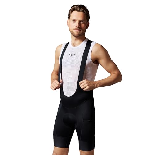 Radhose kurz mit Trägern Rennrad Herren Radlerhosen mit Sitzpolster Fahrrad - L Radhose kurz mit Trägern Rennrad Herren Radlerhosen mit Sitzpolster Fahrrad - L von Acelera