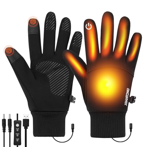 Elektrisch Beheizte Handschuhe USB Flexibel Dünne Rutschfester Beheizte Handschuhe, Beheizbare Fahrradhandschuhe für Damen mit 3 Wärmestufen, Elastischer Manschette, zum Laufen, Gehen, Autofahren Elektrisch Beheizte Handschuhe USB Flexibel Dünne Rutschfester Beheizte Handschuhe, Beheizbare Fahrradhandschuhe für Damen mit 3 Wärmestufen, Elastischer Manschette, zum Laufen, Gehen, Autofahren von Acemall