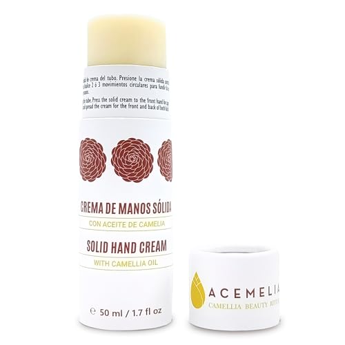 ACEMELIA | Feste Handcreme im Stick 50 g | Kamelie und Sheabutter | Reparatur für trockene und rissige Hände | Hypoallergen, Nicht fettend, Schnelle Absorption | Natürliche Inhaltsstoffe ACEMELIA | Feste Handcreme im Stick 50 g | Kamelie und Sheabutter | Reparatur für trockene und rissige Hände | Hypoallergen, Nicht fettend, Schnelle Absorption | Natürliche Inhaltsstoffe von Acemelia