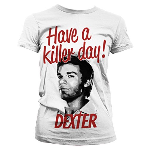 Dexter Offizielles Lizenzprodukt Have A Killer Day! Herren-T-Shirt (Weiß), XXX-Large von Acen Merchandise