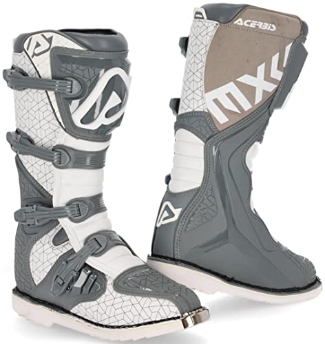 Acerbis Herren E-Team Stiefel, Grau-Weiß von Acerbis