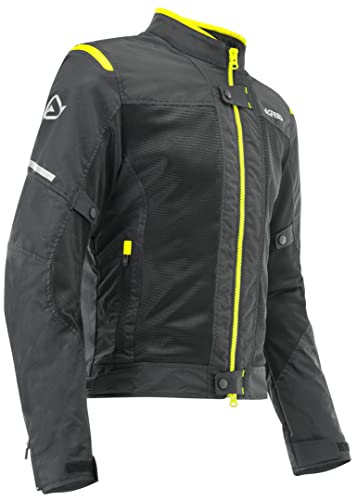 Acerbis Herren Jacket Ramsey Vented Jacke, Schwarz/Neon Gelb, XL von Acerbis