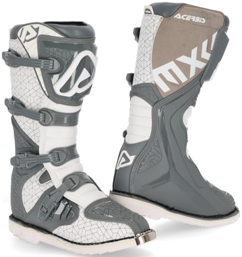 Acerbis Herren Stivale E-Team Stiefel, Grau-Weiß von Acerbis