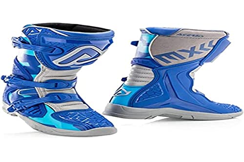Acerbis Herren Stivali X-Team Kid Stiefel, blau grau von Acerbis