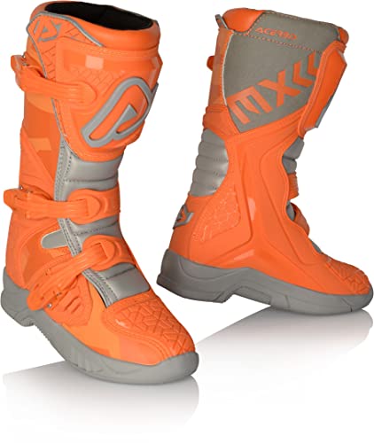 Acerbis Unisex X-Team Kid Stiefel, Orange Grau von Acerbis