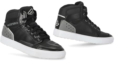 Acerbis Herren Motorradstiefel Bikerstiefel 2021 45 EU Polyester Gummi High Heels Schnüren Einfarbig Stoßgedämpfte Kappe Medium Adult von Acerbis